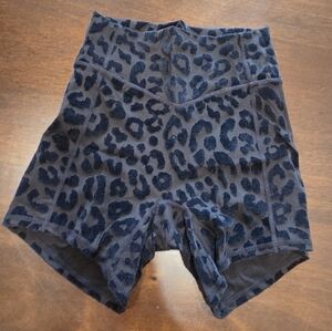 Balance Athletica Black Leopard High-Rise Athletic Shorts